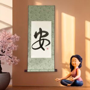 Original Calligraphy Wall Scroll –「安」Peace & Calm