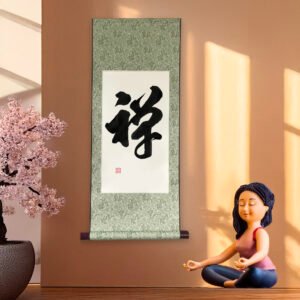Original Wall Scroll “禅” – Zen Kanji Feng Shui Wall Art