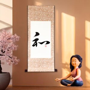 Original Calligraphy “和” Harmony Zen Artwork